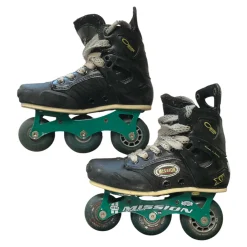 Used Mission Roller Hockey Skates Black Junior 01