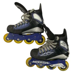 Used Mission Roller Hockey Skates Black Junior 02