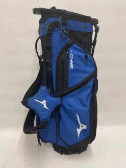 Used Mizuno 6 WAY BR-D4 Mens Stand Bag Black And Royal Blue