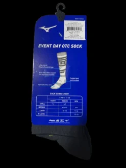 Used Mizuno EVENT DAY OTC SOCK MD Athletic Black And Green MD