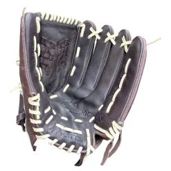 Used Mizuno FRANCHISE RH Throw Fastpitch Gloves Maroon 12 1/2"