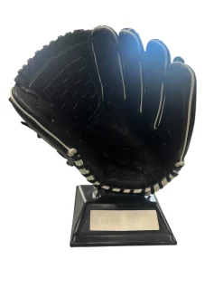 Used Mizuno 12IN PRO SELECT FASTPITCH RH Throw Fastpitch Gloves Black 12"