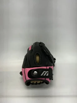 Used Mizuno MVP GMVP1256 RH Throw Fastpitch Gloves Black And Pink 11 1/2"