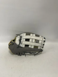 Used Mizuno PRIME ELITE RH Throw Fastpitch Gloves Grey 12 3/4