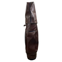 Used Mizuno PRO LEATHER CART BAG Mens Cart Bag Brown