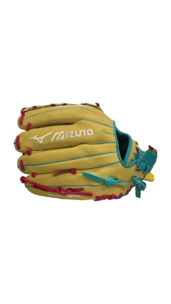 Used Mizuno PRO SELECT RH Throw Fastpitch Gloves Tan 12"