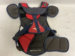Used Mizuno SAMURAI Catchers Chest Protector White/Red/Navy Adult