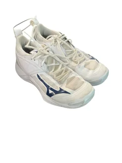 Used Mizuno VB Shoes Adult White Senior 9.5