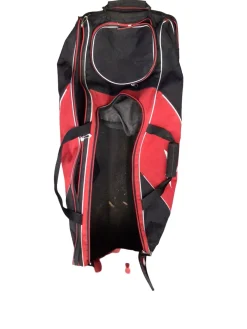 Used Mizuno WHEELED BAG BB/SB Player Wheeled Bag Black And Red