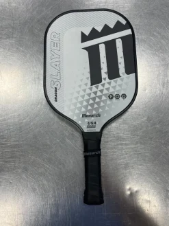 Used MONARCH DRAGON SLAYER Pickleball Racquet White