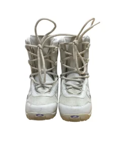 Used Morrow SLICK Girls Snowboard Boots White Junior 04