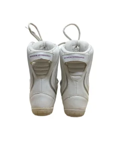 Used Morrow SLICK Girls Snowboard Boots White Junior 04