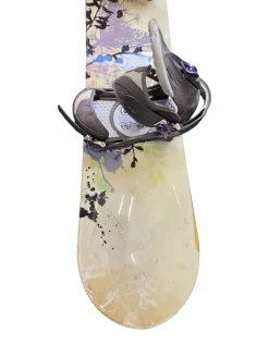 Used Morrow WILDFLOWER 153CM/BURTON STILETTTO BIND Womens Board/Bindings Tan 153 cm