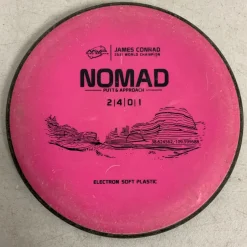 Used MVP ELECTRON SOFT NOMAD Disc Golf Putter Pink 173g