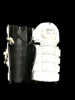 Used Mylec DEK Junior Shin Guards White 11"