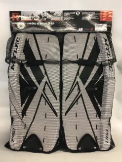 Used Mylec MK3 Goalie Leg Pads Youth White 24"