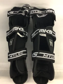 Used Mylec MK5 Junior Shin Guards Black 11