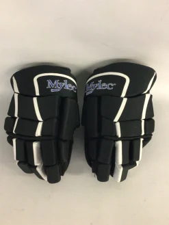 Used Mylec MYLEC TECH GRIP GLOVES Youth Gloves Black 9"