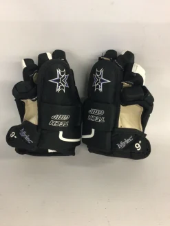 Used Mylec MYLEC TECH GRIP GLOVES Youth Gloves Black 9