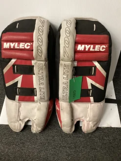 Used Mylec ULTRA LITE 7000 Street Leg Pads Red XS