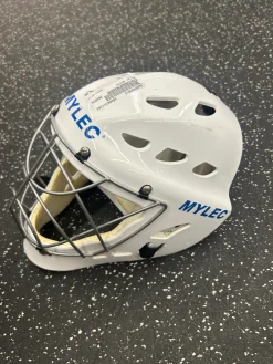 Used Mylec WHITE St Hcky Goalie Helmet Adt White One Size