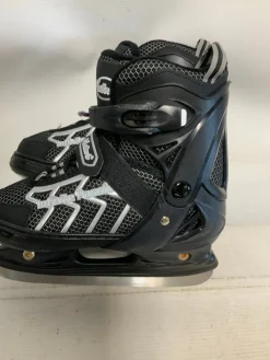 Used NATTORK ADJUSTABLE 4-6 Boys Softboot Skate Black Adjustable