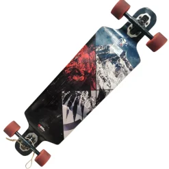 Used NEVER SUMMER CLUTCH Longboard Black Long