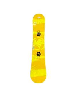 Used Never Summer FACTORY BUILT Boys Snowboard Only Yellow 140 cm