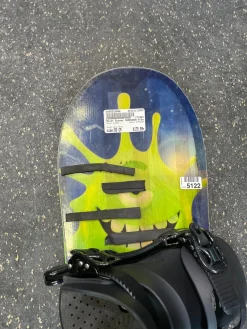 Used Never Summer SHREDDER Boys W/Bindings Navy Blue 90 cm