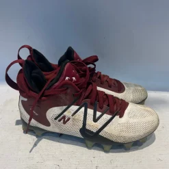Used New Balance LAX Cleats Mens Maroon Senior 7