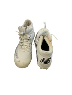Used New Balance LAX Cleats Boys White Junior 03