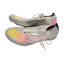 Used New Balance MD800 Track & Field Cleats Adult White Senior 7