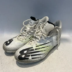 Used New Balance RUSH LAX Cleats Mens White Senior 7.5
