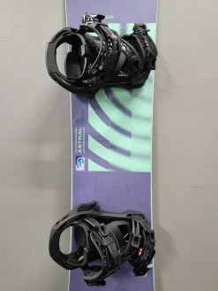 Used Nidecker Astral Womens Snowboard 151cm with Nidecker Supermatic Bindings (Black, Size Medium)