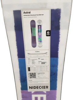Used Nidecker Astral Womens Snowboard 151cm with Nidecker Supermatic Bindings (Black, Size Medium)