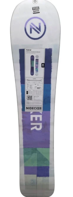 Used Nidecker Astral Womens Snowboard 155 cm with Nidecker Fenix Bindings (Orchid, Size Small)
