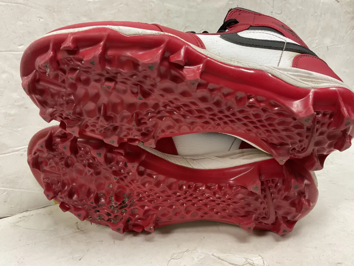 Used Nike Air Jordan FJ6805-106 BB/SB Cleats Cardinal And White Senior 8.5