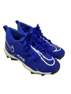 Used Nike ALPHA BB CLEAT BB/SB Cleats Royal Blue And White Junior 03