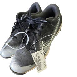 Used Nike DIAMOND BASEBALL CLEATS BB/SB Cleats Black Senior 6.5
