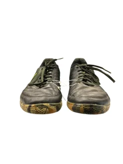 Used Nike GATO SZ 11 Soccer Indoor Shoes Black And Green Senior 11