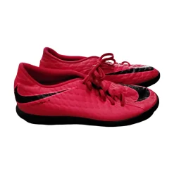 Used Nike HYPERVENOM Soccer Indoor Shoes Red Senior 8