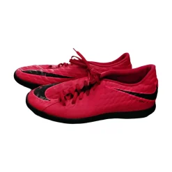 Used Nike HYPERVENOM Soccer Indoor Shoes Red Senior 8