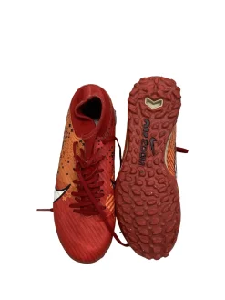 Used Nike MERCURIAL AIR ZOOM Soccer Turf Shoes Red Senior 6.5
