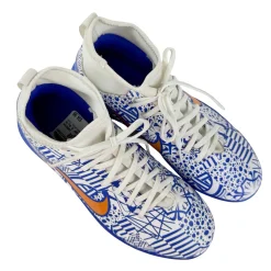 Used Nike MERCURIAL CR7 Soccer Turf Shoes Royal Blue Junior 05