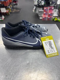Used Nike MERCURIAL Soccer Indoor Shoes Navy Blue Senior 6