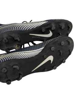Used Nike Mercurial Vapor 13 AT8161-410 Soccer Cleats Navy Blue Junior 02
