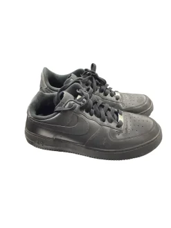 Used Nike NIKE AIR FORCE 1 LOW 07 BLACK Running/X-Train Shoes M Black Senior 10.5