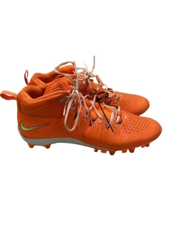 Used Nike NIKE HUARACHE 4 LAX LE TOTAL ORANGE/META LAX Cleats Mens Orange Senior 11.5