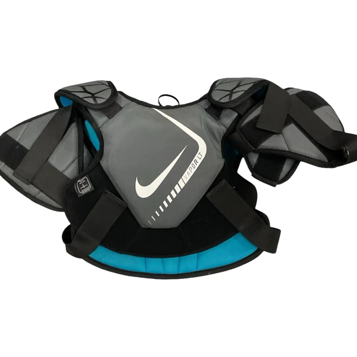 Used Nike NIKE VAPOR LT Lacrosse Shoulder Pads Grey Junior
