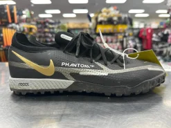 Used Nike PHANTOM GT Soccer Turf Shoes Black Senior 10